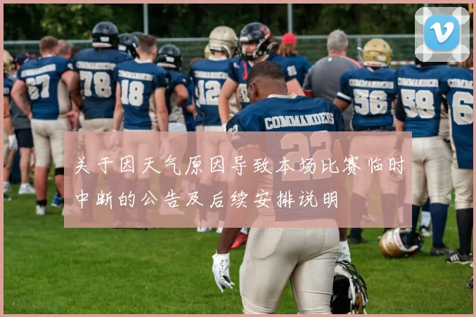 关于因天气原因导致本场比赛临时中断的公告及后续安排说明